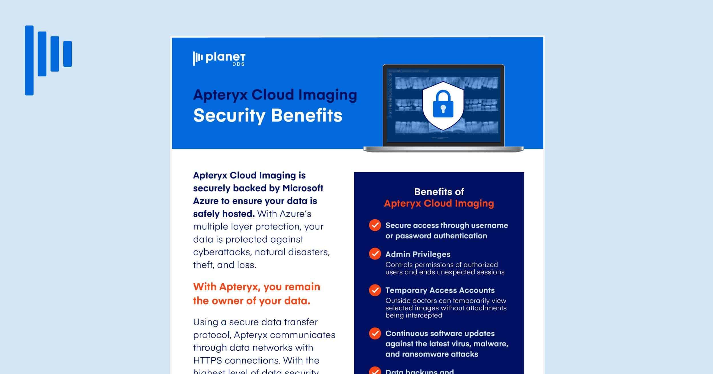 Apteryx Imaging Security Benefits Features